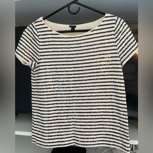 J. Crew sequin t-shirt, size S.